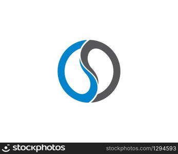 S letter logo vector icon illustration design