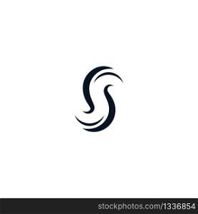 S letter logo vector icon illustration design