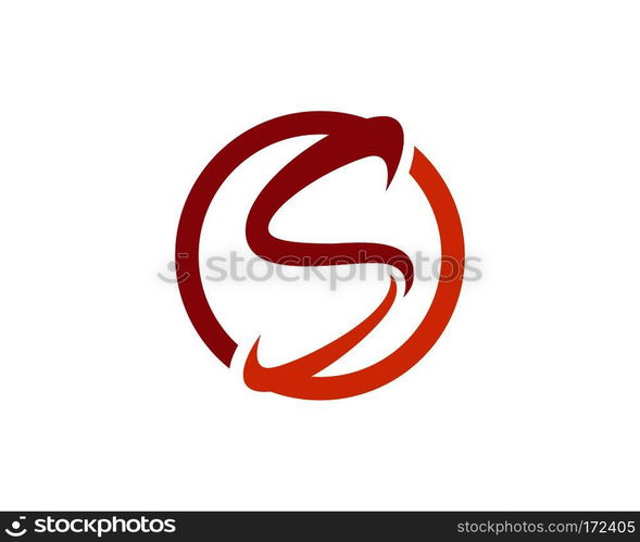 S letter logo, volume icon design template element