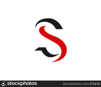 S letter logo, volume icon design template element