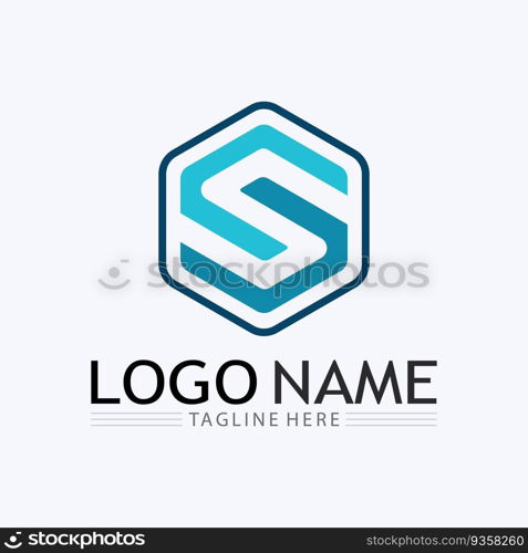 S logo and Business corporate S letter logo design vector