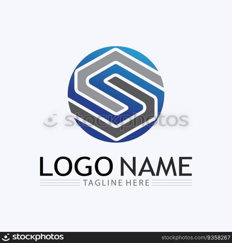 S logo and Business corporate S letter logo design vector