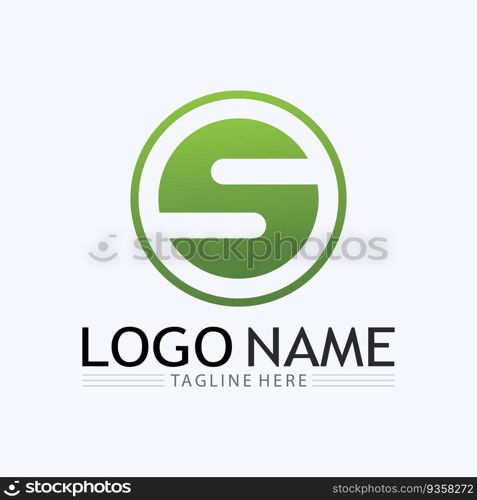 S logo and Business corporate S letter logo design vector