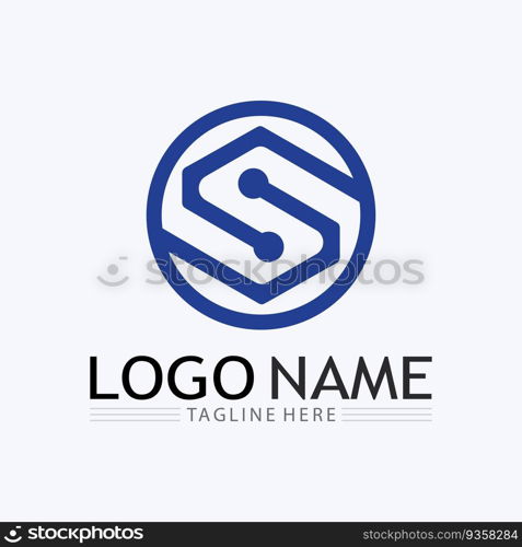 S logo and Business corporate S letter logo design vector