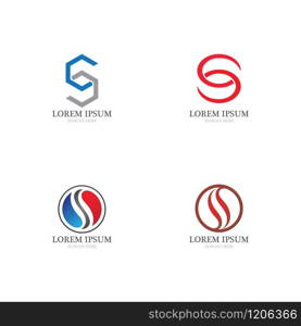 S logo design vector icon