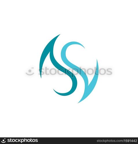 S logo design vector image