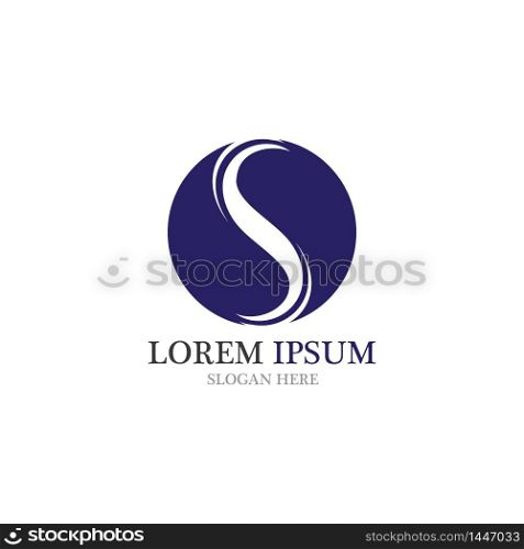S logo Template vector icon Business