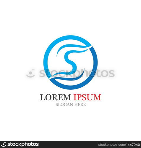 S logo Template vector icon Business