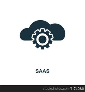 Saas icon. Monochrome style design from fintech collection. UX and UI. Pixel perfect saas icon. For web design, apps, software, printing usage.. Saas icon. Monochrome style design from fintech icon collection. UI and UX. Pixel perfect saas icon. For web design, apps, software, print usage.