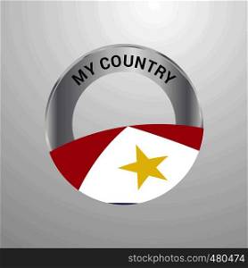 saba My Country Flag badge