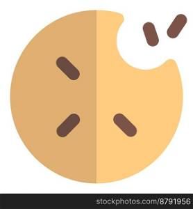 Sable cookie light vector illustration