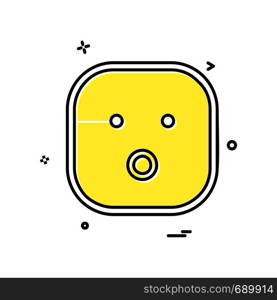 Sad Emoji icon design vector