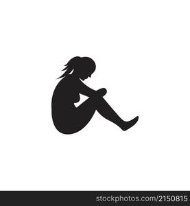 Sad logo icon vector illustration design