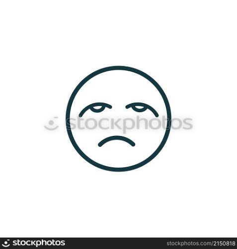 Sad logo icon vector illustration design