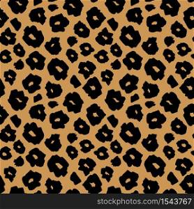 Safari beige pattern background, jaguar or cheetah panther animal skin print, vector seamless design. African safari leopard animal fur pattern, modern decoration. Safari pattern background jaguar animal skin