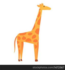 Safari giraffe icon. Cartoon of safari giraffe vector icon for web design isolated on white background. Safari giraffe icon, cartoon style