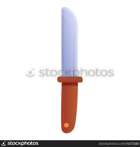 Safari knife icon. Cartoon of safari knife vector icon for web design isolated on white background. Safari knife icon, cartoon style