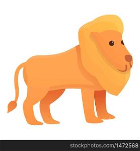 Safari lion icon. Cartoon of safari lion vector icon for web design isolated on white background. Safari lion icon, cartoon style