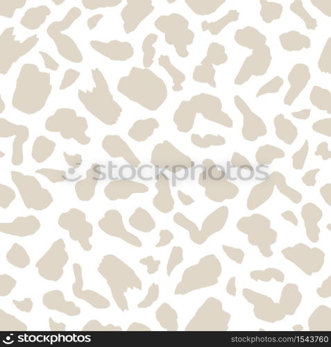 Safari pattern background, animal skin print of giraffe, vector seamless design. African safari abstract animal skin pattern with spots on light beige background, savanna decoration textile. Safari seamless pattern background giraffe animal print