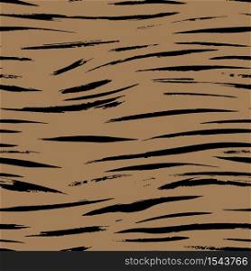 Safari pattern, tiger skin fur print brown seamless background, African wild animal camouflage. Bengal tiger fur print pattern, abstract jungle design with black and brown stripes. Safari pattern, tiger print brown seamless background