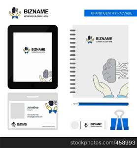 Safe cloud Business Logo, Tab App, Diary PVC Employee Card and USB Brand Stationary Package Design Vector Template