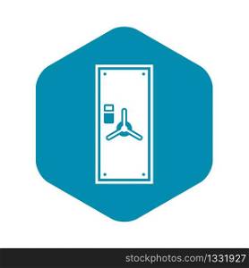 Safe door icon in simple style isolated vector illustration. Safe door icon, simple style