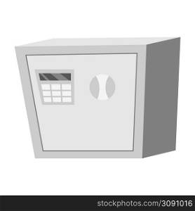 Safe for money and documents semi flat color vector object. Full sized item on white. Fireproof container. Secret hiding place simple cartoon style illustration for web graphic design and animation. Safe for money and documents semi flat color vector object
