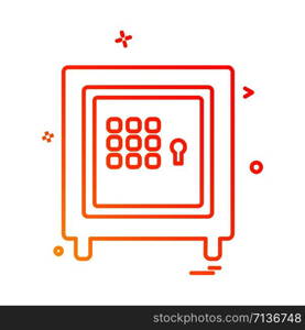 Safe icon design vector