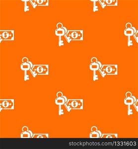 Safe money pattern vector orange for any web design best. Safe money pattern vector orange