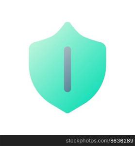 Safeguard pixel perfect flat gradient two-color ui icon. Protecting privacy online. Security service. Simple filled pictogram. GUI, UX design for mobile application. Vector isolated RGB illustration. Safeguard pixel perfect flat gradient two-color ui icon