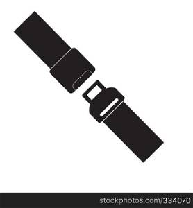 Safety belt icon isolated on white background. Safety belt sign.Trendy Simple vector symbol for web site design or button to mobile app. Logo illustration