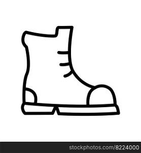 Safety boot icon vector design template