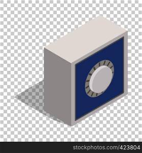 Safety deposit box isometric icon 3d on a transparent background vector illustration. Safety deposit box isometric icon
