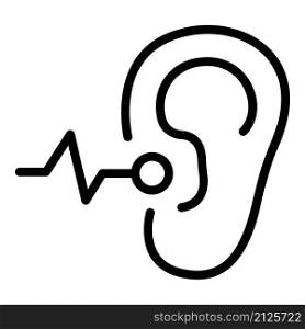 Safety earplugs icon outline vector. Quiet noise. Listen reduction. Safety earplugs icon outline vector. Quiet noise