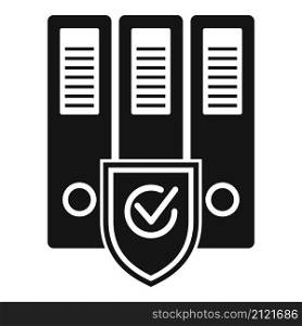 Safety folders icon simple vector. File folder. Data lock. Safety folders icon simple vector. File folder