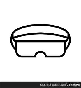 Safety glasses icon vector sign and symbol on trendy design