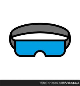 Safety glasses icon vector sign and symbol on trendy design