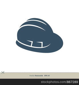 Safety Helmet Icon Vector Logo Template Illustration Design. Vector EPS 10.