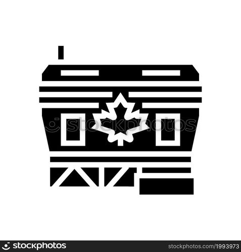 safety maple glyph icon vector. safety maple sign. isolated contour symbol black illustration. safety maple glyph icon vector illustration