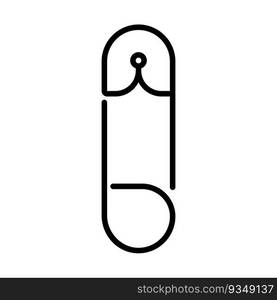 safety pin icon vector illustration logo deisgn