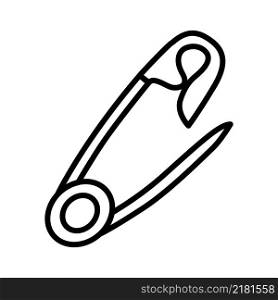 Safety pin icon vector sign and symbols on trendy design