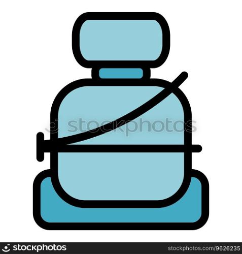 Safety seat belt icon outline vector. Drive safe. Car drive color flat. Safety seat belt icon vector flat