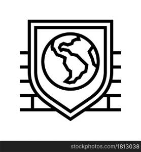 safety, security and well being social problem line icon vector. safety, security and well being social problem sign. isolated contour symbol black illustration. safety, security and well being social problem line icon vector illustration