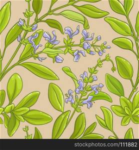 sage vector pattern. sage branches vector pattern on color background