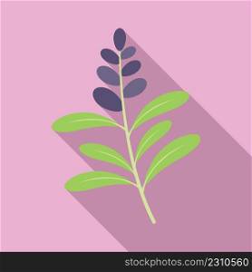 Sage witch icon flat vector. Herb plant. Leaf flower. Sage witch icon flat vector. Herb plant