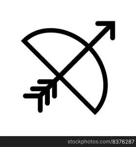 Sagittarius zodiac symbol icon vector illustration design