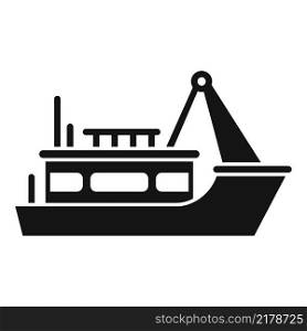 Sail fish boat icon simple vector. Sea ship. Marine vessel. Sail fish boat icon simple vector. Sea ship