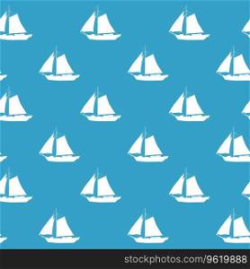 Sailboat seamless pattern, vector illustration. Silhouette flat style, for for fabric, textile, wallpaper wrapping. Sailboat seamless pattern, vector illustration for for fabric, textile, wallpaper wrapping
