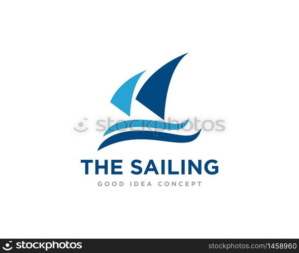 Sailing Boat Logo Icon Design Vector