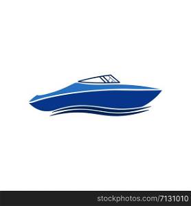 Sailing boat vector logo design. Sailing boat icon symbol.Ocean Ship - sign concept.